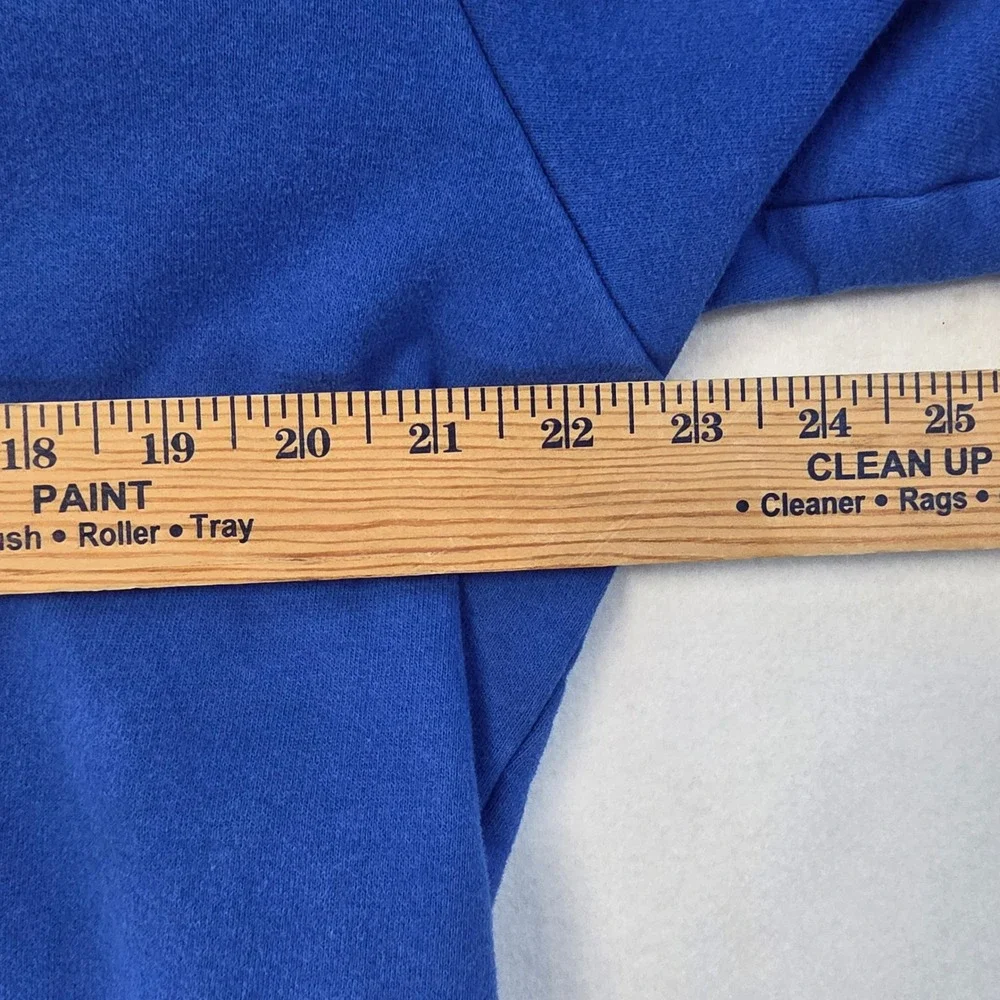 The North Face Since 1968 Blue Grey Yellow Hoodie Pullover‎ Men's LG